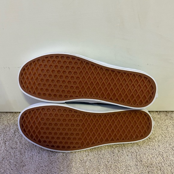 Vans Slip On Blue Checkered Shoes - Picture 4 of 6